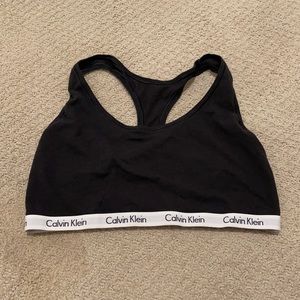 Black Calvin Klein bra